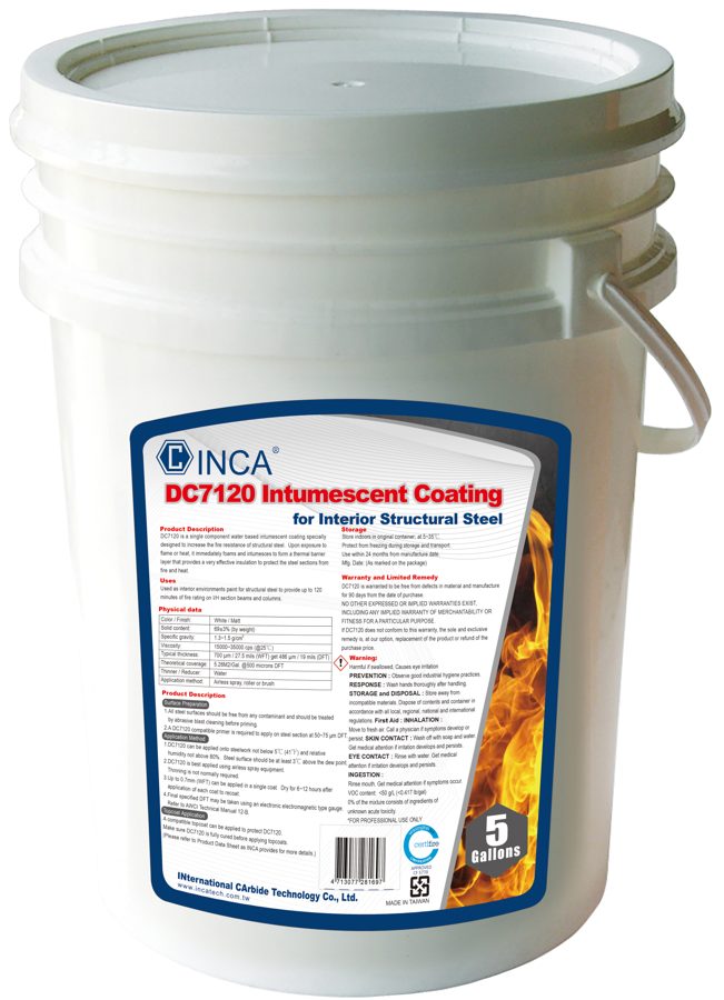 Intumescent coating DC7120 - MVL Firestop product